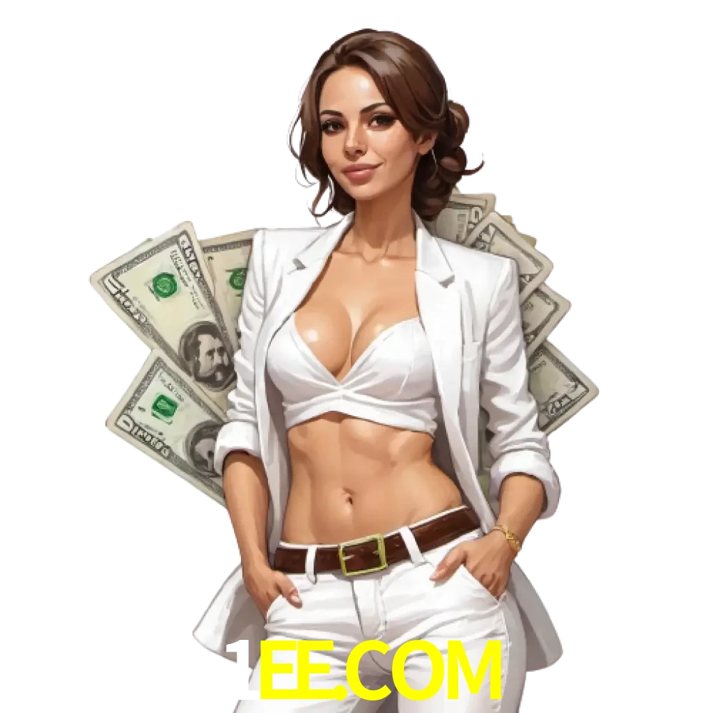woman with money playing in 1ee bet casino